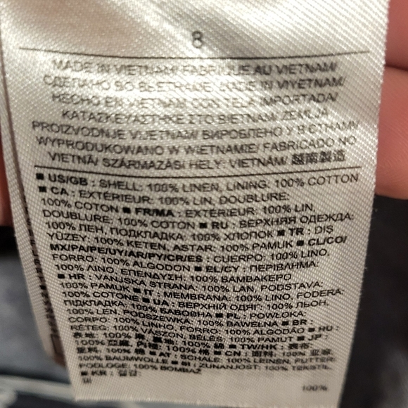 Banana Republic Women’s Linen One Button Blazer Chambray Blue Size 8 - Picture 4 of 7